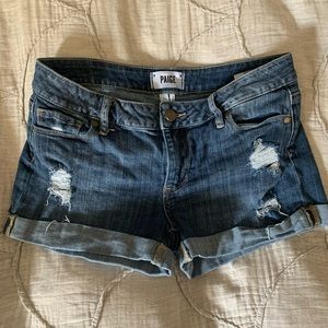 PAIGE jean shorts size 25